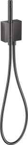 Axor Edge Porter Unit With Baton Hand Shower 2jet And Shower Hose - Diamond Cut Polished Black Chrome