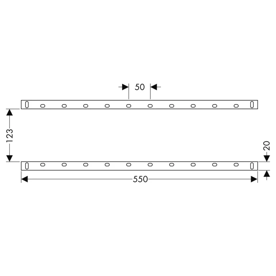 Axor Supplies 635 X 95 X 60mm detail view - Image 2