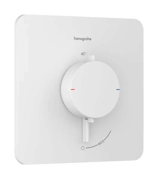 Hansgrohe Ecostat Comfort Q Thermostatic Shower Mixer Concealed 262 X 233 X 168mm White - Matt
