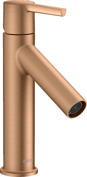 Axor Starck Single Lever Basin Mixer 100 Without Waste Brushed Bronze