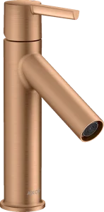 Axor Starck Single Lever Basin Mixer 100 Without Waste Brushed Bronze