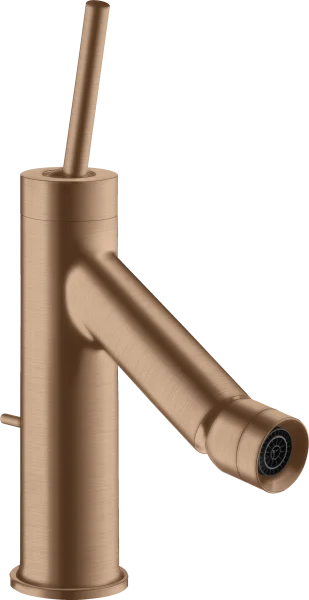 Axor Starck Single Lever Bidet Mixer With Pin Handle And Pop-up Waste Brushed Red Gold