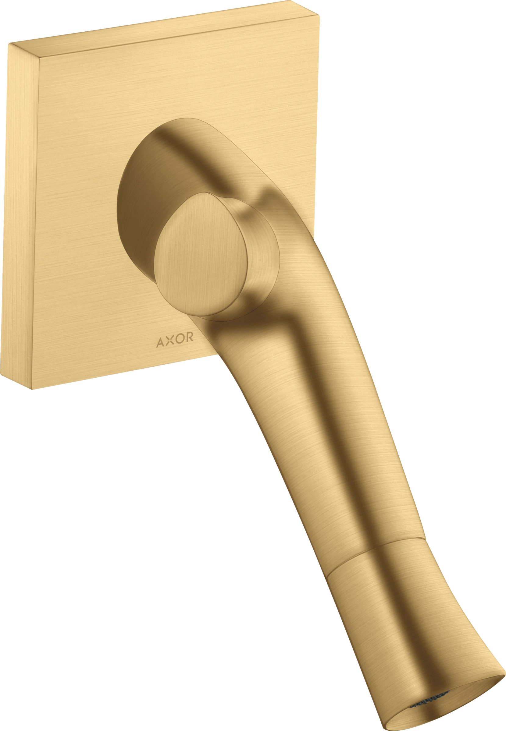 Axor Starck Organic 2-handle Basin Mixer For Concealed Installation Wall-mounted With Spout 187 Mm Gold Brushed