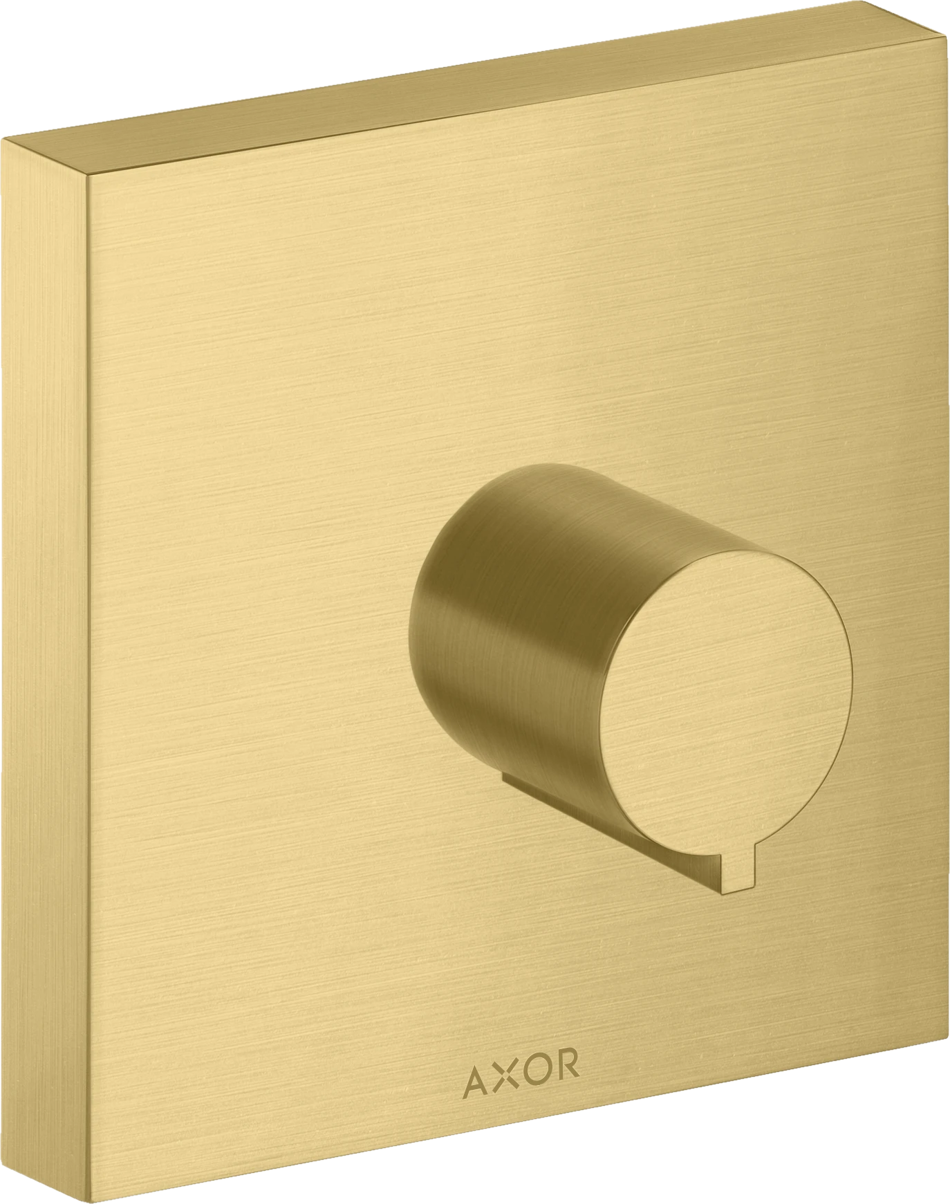 Axor Showersolutions Shut-off Valve Square 120 Mm X 120 Mm For Concealed Installation Gold Brushed