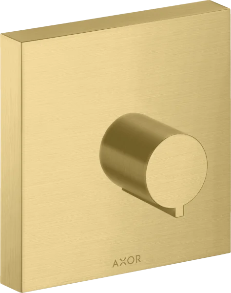Axor Showersolutions Shut-off Valve Square 120 Mm X 120 Mm For Concealed Installation Gold Brushed