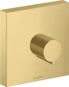 Axor Showersolutions Shut-off Valve Square 120 Mm X 120 Mm For Concealed Installation Gold Brushed