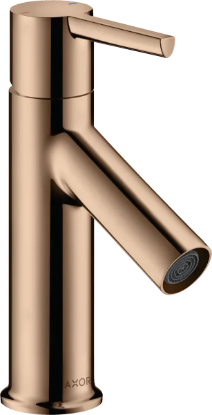 Axor Starck Single Lever Basin Mixer 80 With Pop-up Waste Polished Red Gold
