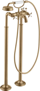 Axor Montreux 2-handle Manual Bath Mixer Floor-standing With Cross Handles Brushed Bronze