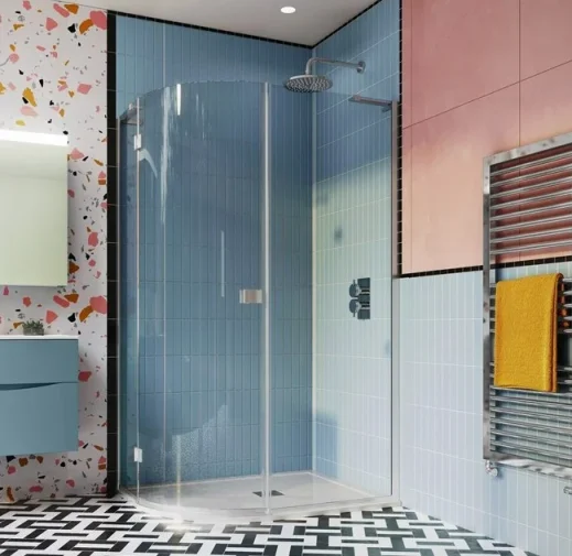 Crosswater Design 8 Quadrant Single Door 900 Silver product image - Image 1