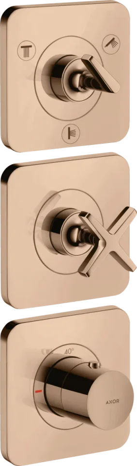 Axor Citterio E Thermostatic Shower Mixer Concealed 290 X 204 X 144mm Rose Gold/gold - Polished product image - Image 1