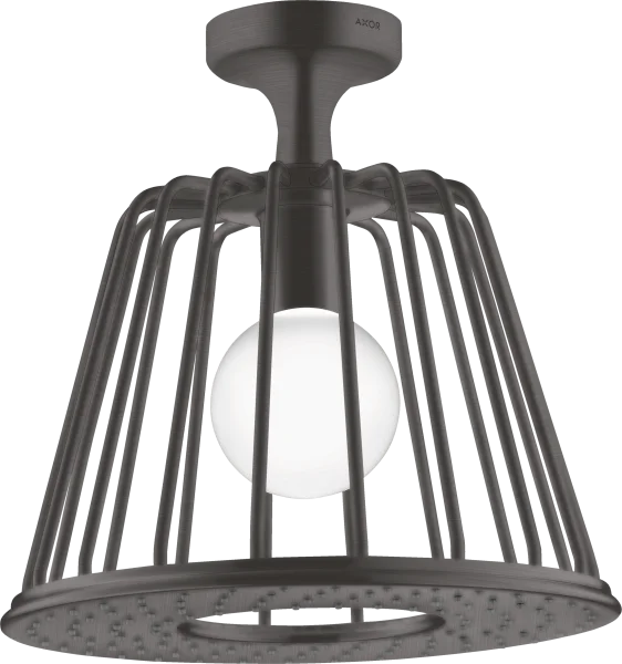 Axor Lampshower/nendo Lampshower 275 1jet With Ceiling Connector Brushed Black Chrome