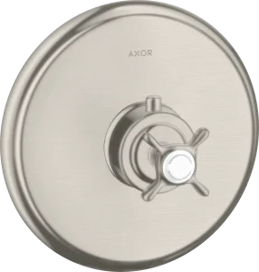 Axor Montreux Thermostatic Mixer For Concealed Installation With Cross Handle Stainless Steel