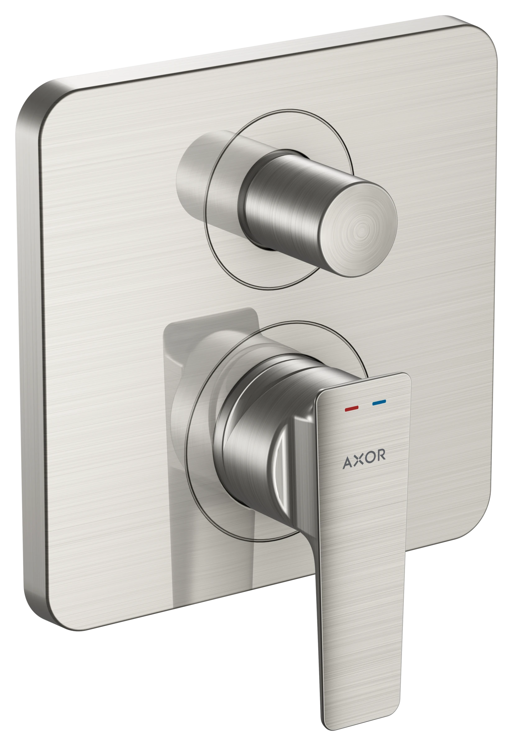 Axor Citterio E Single Lever Manual Bath Mixer For Concealed Installation With Integrated Backflow Prevention Stainless Steel