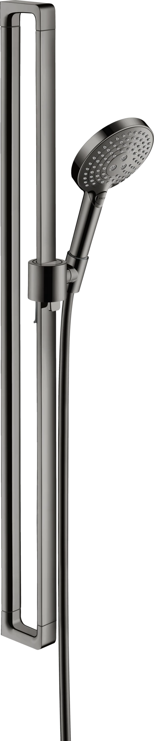 Axor Citterio E Shower Set 0.90 M With 3jet Hand Shower 120 Polished Black Chrome