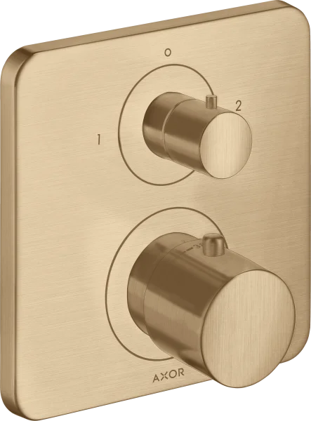 Axor Citterio M Thermostatic Mixer For Concealed Installation With Shut-off / Diverter Valve Brushed Bronze