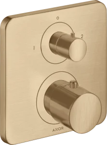 Axor Citterio M Thermostatic Mixer For Concealed Installation With Shut-off / Diverter Valve Brushed Bronze