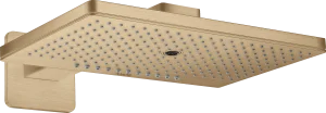 Axor Showersolutions Overhead Shower 460/300 3jet With Shower Arm And Softsquare Escutcheon Brushed Bronze