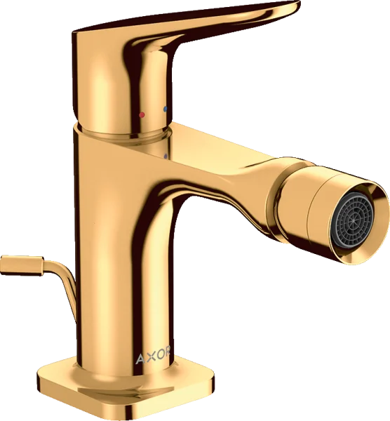 Axor Citterio M Single Lever Bidet Mixer With Pop-up Waste Gold Polished