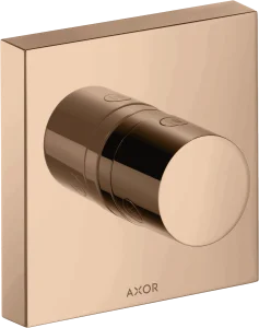 Axor Showersolutions Shut-off / Diverter Valve Trio / Quattro Shut-off / Diverter Valve 120 Mm X 120 Mm Square Polished Red Gold