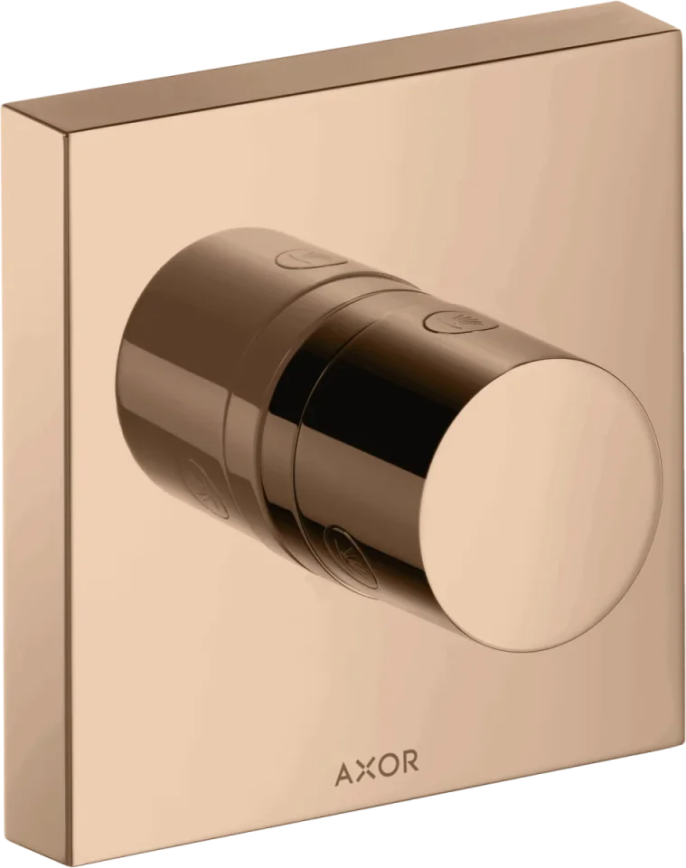 Axor Showersolutions Manual Shut-off & Diverter Valves 300 X 206 X 136mm Rose Gold/gold - Polished product image - Image 1