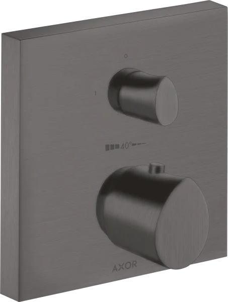 Axor Starck Organic Thermostatic Mixer For Concealed Installation With Shut-off Valve Brushed Black Chrome
