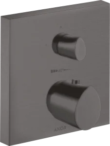 Axor Starck Organic Thermostatic Mixer For Concealed Installation With Shut-off Valve Brushed Black Chrome