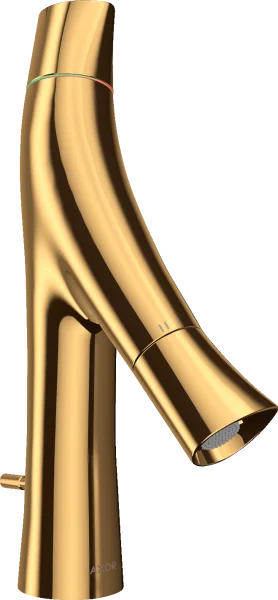 Axor Starck Organic 2-handle Basin Mixer 80 With Pop-up Waste Gold Polished