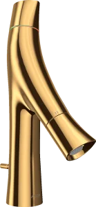Axor Starck Organic 2-handle Basin Mixer 80 With Pop-up Waste Gold Polished