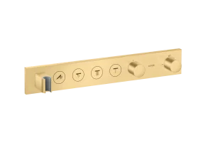 Axor Showersolutions Thermostatic Module Select 600/90 For Concealed Installation For 4 Outlets Gold Brushed