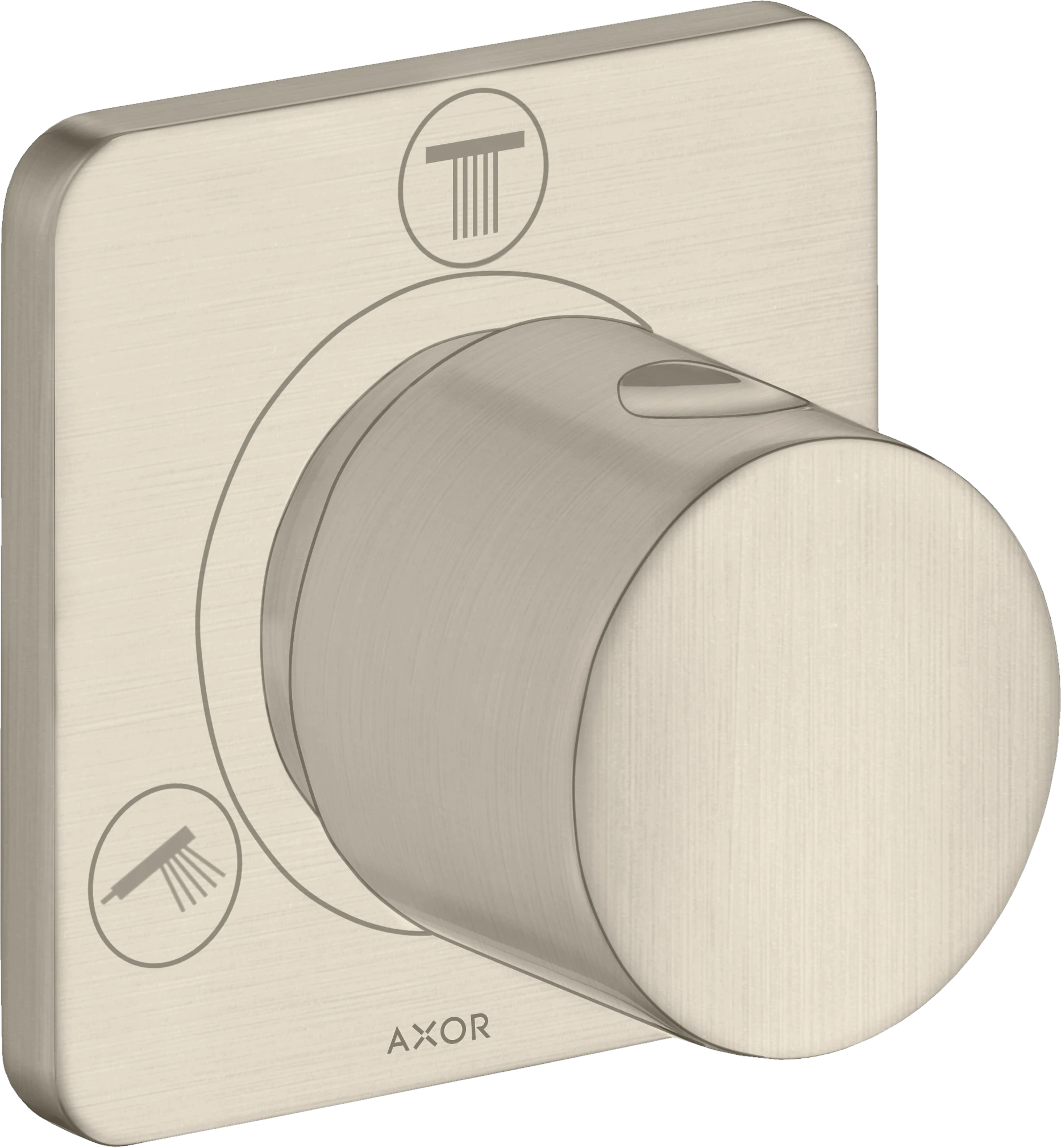Axor Citterio M Shut-off / Diverter Valve Trio / Quattro Finish Set Brushed Nickel
