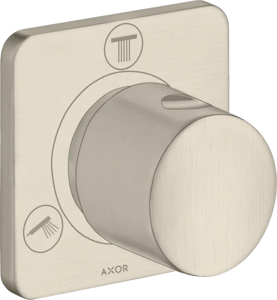 Axor Citterio M Shut-off / Diverter Valve Trio / Quattro Finish Set Brushed Nickel