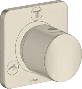Axor Citterio M Shut-off / Diverter Valve Trio / Quattro Finish Set Brushed Nickel