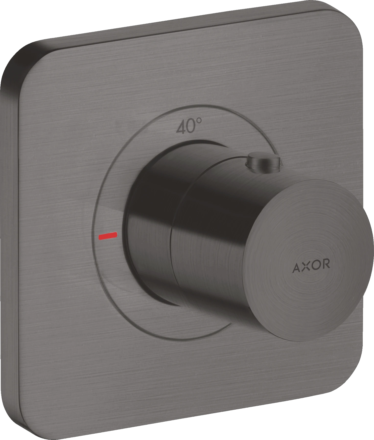 Axor Citterio E Thermostatic Mixer 120/120 For Concealed Installation Brushed Black Chrome