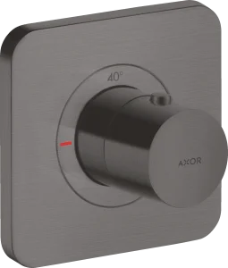 Axor Citterio E Thermostatic Mixer 120/120 For Concealed Installation Brushed Black Chrome