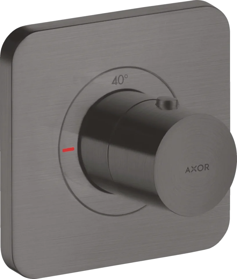 Axor Citterio E Thermostatic Shower Mixer Concealed 300 X 206 X 136mm Gunmetal/chrome - Brushed product image - Image 1