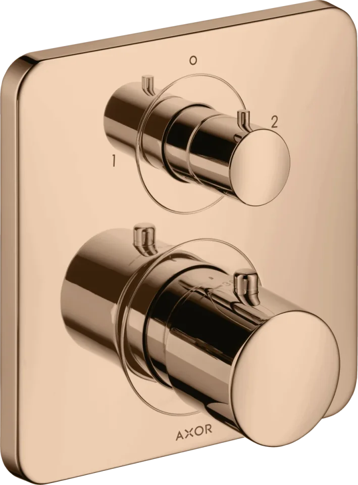 Axor Citterio M Thermostatic Shower Mixer Concealed 217 X 187 X 135mm Rose Gold/gold - Polished product image - Image 1