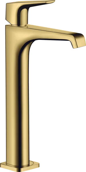 Axor Citterio E Single Lever Basin Mixer 250 With Lever Handle For Wash Bowls Without Waste Gold Polished