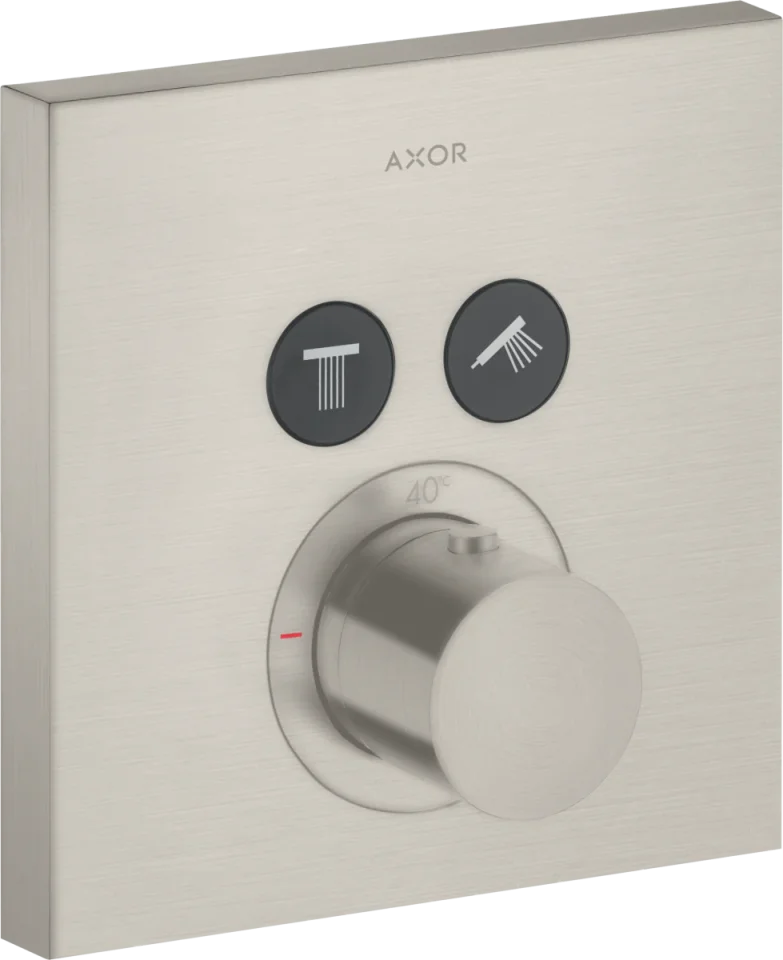 Axor Showersolutions Thermostatic Shower Mixer Concealed 220 X 185 X 135mm Stainless Steel product image - Image 1