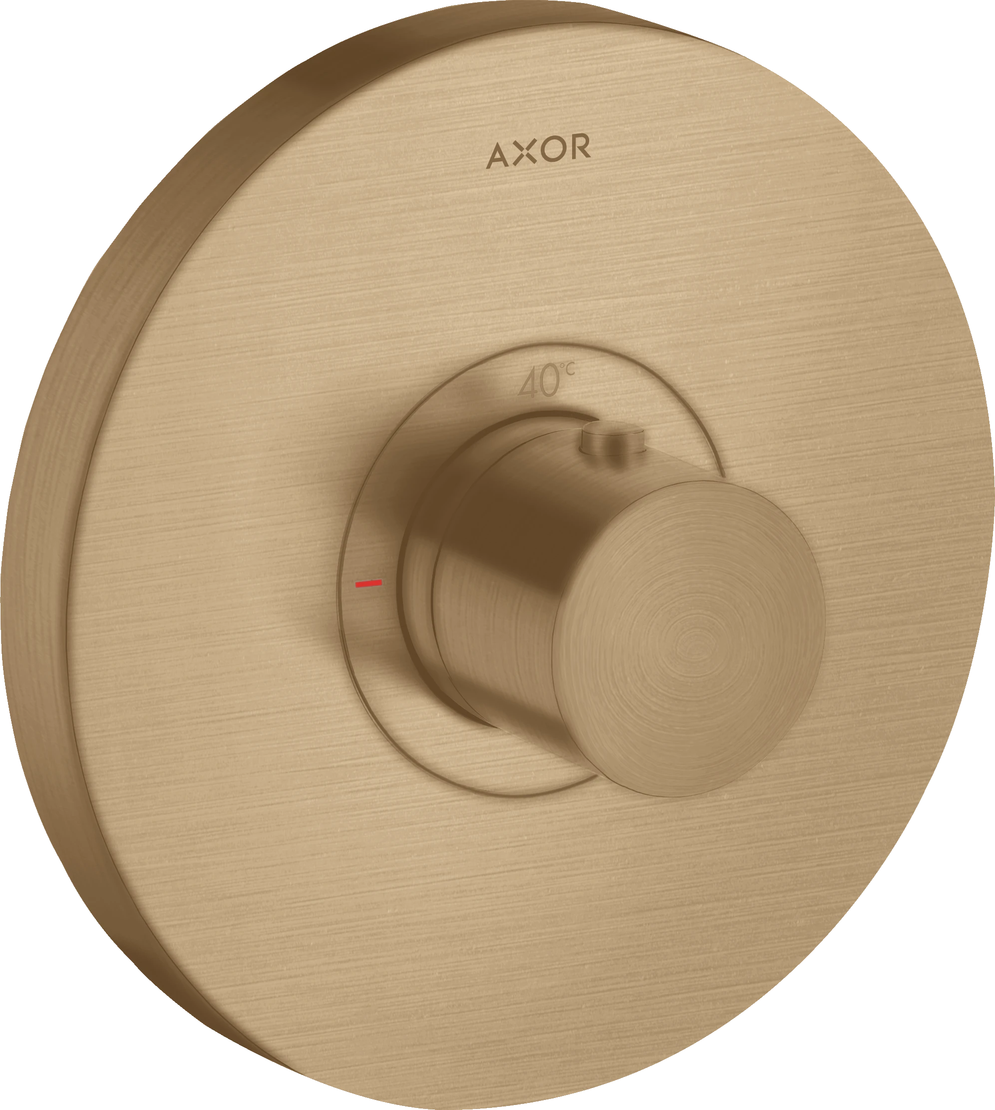 Axor Showerselect Thermostatic Mixer Highflow Round For Concealed Installation Brushed Bronze