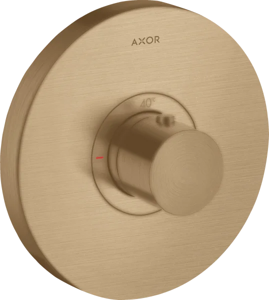 Axor Showerselect Thermostatic Mixer Highflow Round For Concealed Installation Brushed Bronze