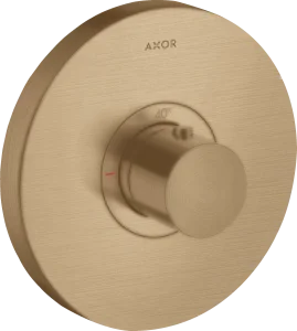 Axor Showerselect Thermostatic Mixer Highflow Round For Concealed Installation Brushed Bronze