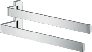 Axor Universal Softsquare Towel Holder Twin-handle Stainless Steel