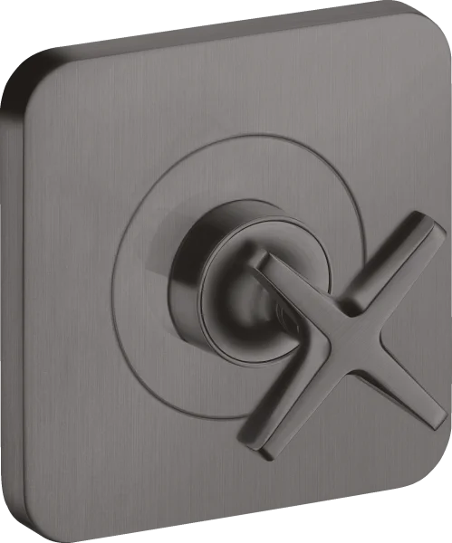 Axor Citterio E Shut-off Valve 12 Cm X 12 Cm Finish Set Brushed Black Chrome