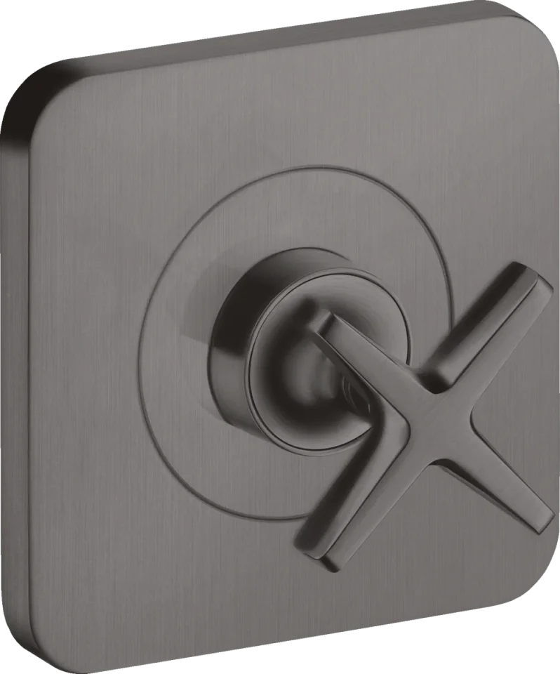 Axor Citterio E Shut-off Valves 300 X 206 X 136mm Gunmetal/chrome - Brushed product image - Image 1