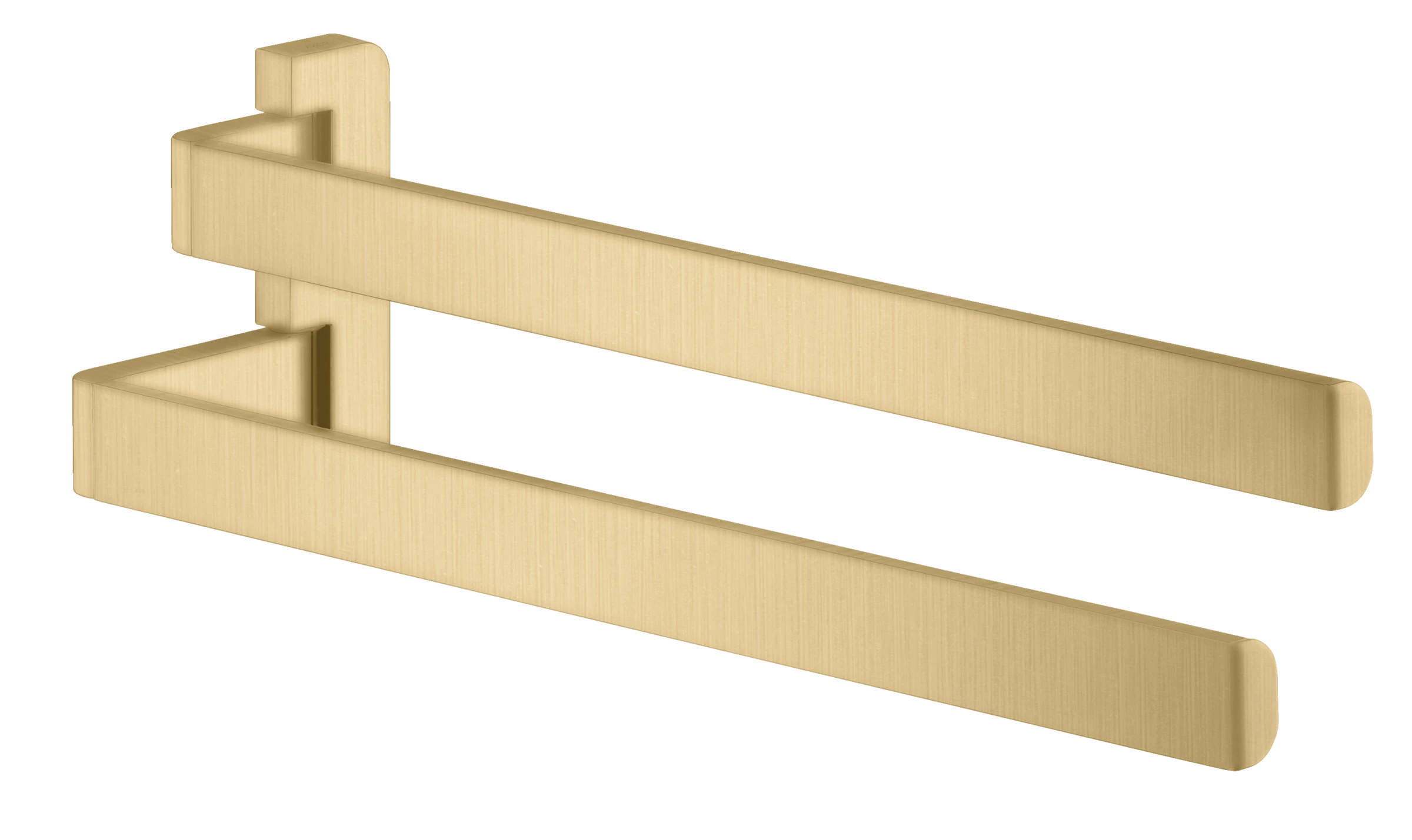 Axor Universal Softsquare Towel Holder Twin-handle Gold Brushed