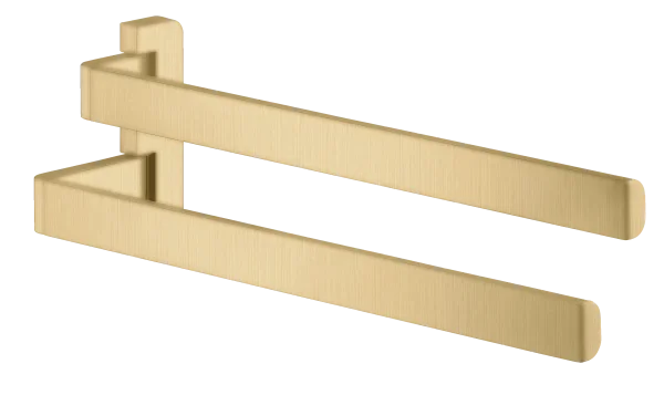 Axor Universal Softsquare Towel Holder Twin-handle Gold Brushed