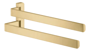 Axor Universal Softsquare Towel Holder Twin-handle Gold Brushed