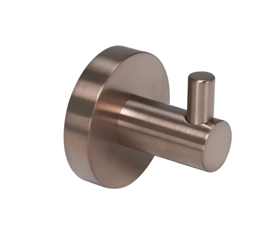 Just Taps Vos Single Robe Hook Brushed Bronze product image - Image 1