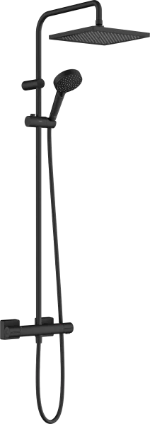 Hansgrohe Vernis Shape Showerpipes With Thermostatic Mixer 985 X 325 X 88mm Black - Matt