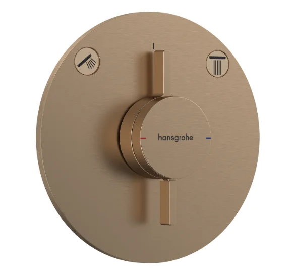 Hansgrohe Duoturn S Shower Mixers Concealed 262 X 233 X 168mm Bronze - Brushed